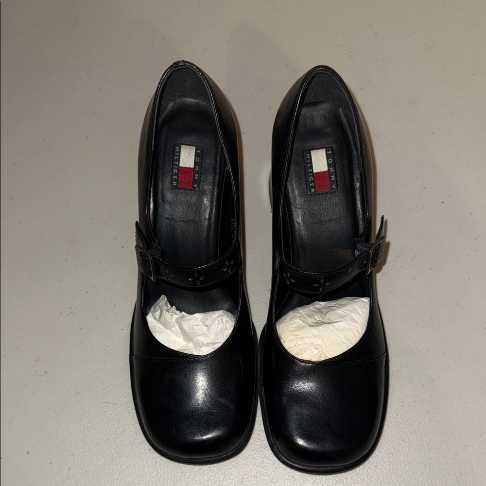 Tommy Hilfiger Black Heeled Shoes